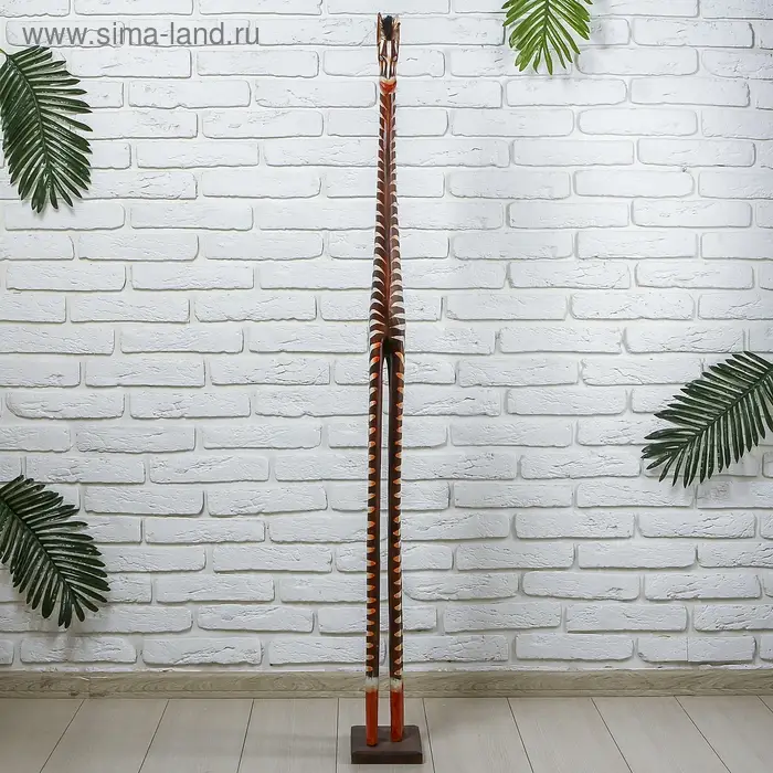 Сувенир дерево  Сувенир дерево "Зебра" 23х15х150 см