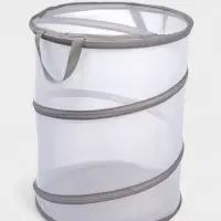 Корзина для белья складная Доляна, 35&times;35&times;43 см, серая