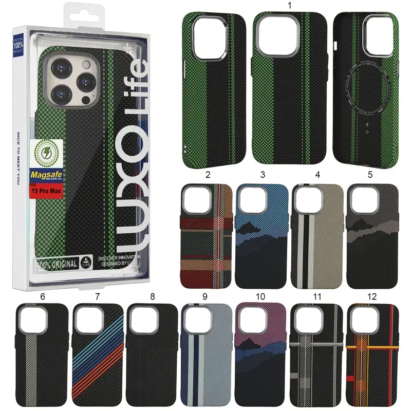 Чехол iPh 15 Pro Max Luxo Carbon Чехол iPh 15 Pro Max Luxo Carbon