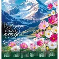 Календарь 2026 «Природа лучший художник», А2 Календарь 2026 «Природа лучший художник», А2