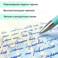 Набор гелевых ручек со стираемыми чернилами ErichKrause Aquamarine, 4 штуки, R=301, узел 0.5 мм, синяя