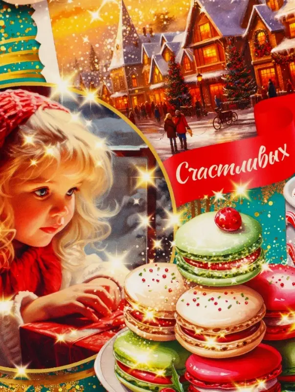 Подарочная коробка новогодняя Вкус детства 17 х 7 х 25,5 см Подарочная коробка новогодняя Вкус детства 17 х 7 х 25,5 см