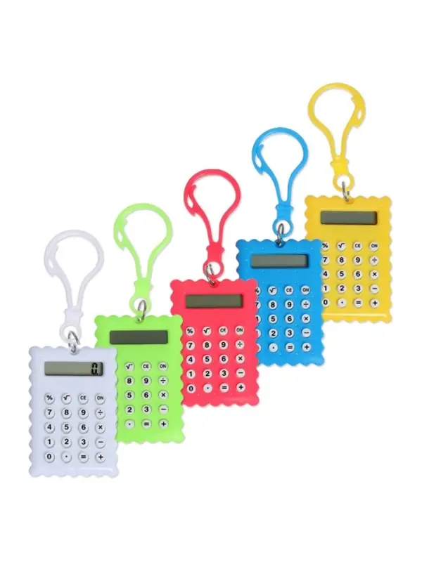 Калькулятор - брелок &laquo;Печенье&raquo; 8-разрядный, МИКС