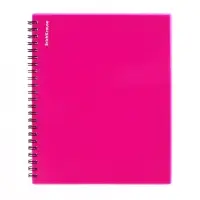 Тетрадь на спирали ErichKrause. Glance Vivid А5, 80 листов, в клетку, пластиковая обложка, блок офсет, 100% белизна, МИКС