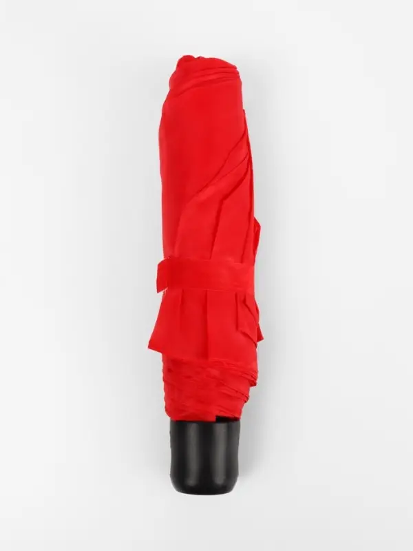 Зонт механический &laquo;Однотонный&raquo;, 3 сложения, 8 спиц, R=48/55 см, d=96 см, красный