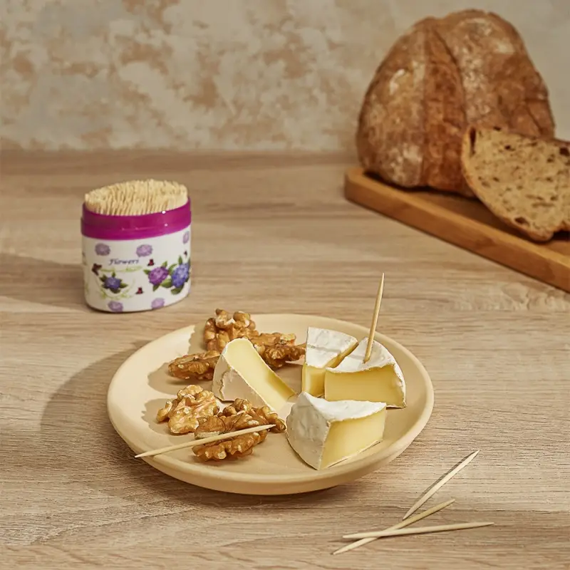 Зубочистки тм VETTA, бамбук, пластиковая упаковка, 300шт