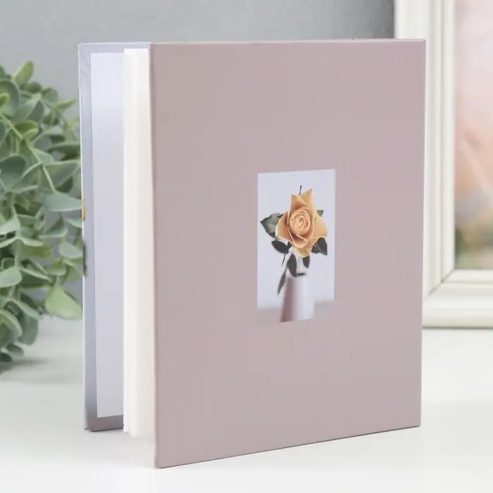 Фотоальбом "Жёлтая роза" 100ф 10X15см,