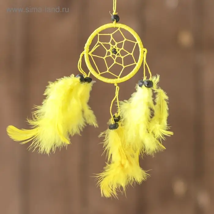 Ловец снов Ловец снов "Солнечное утро" желтый 0,5х6х25 см