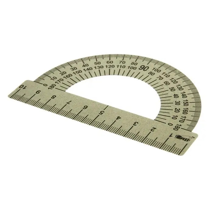 Транспортир 180*/10 см МЕТАЛЛИЧЕСКИЙ (стальной) Транспортир 180*/10 см МЕТАЛЛИЧЕСКИЙ (стальной)