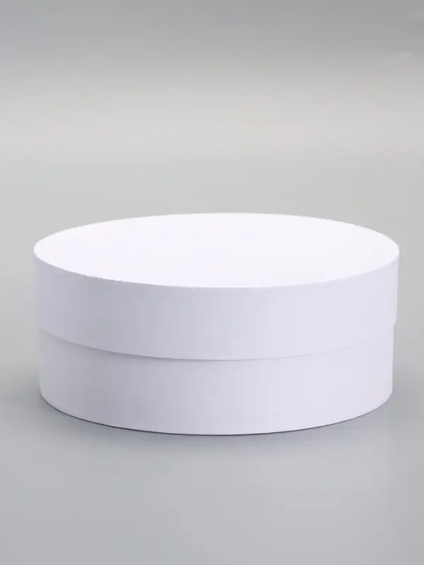 Коробка круглая белая, 20 х 8 см