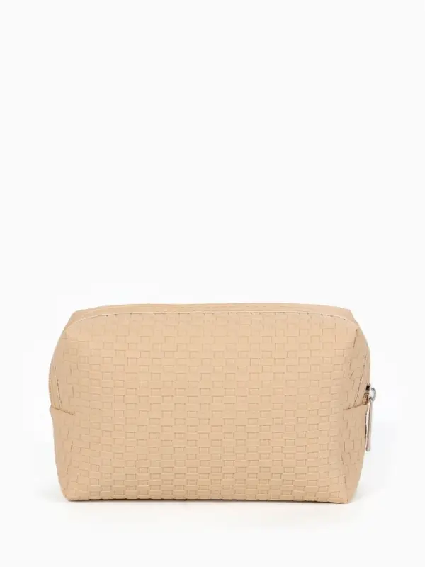 Косметичка дор Плетенка, 16*5*10, отдел на молнии, св. бежевый