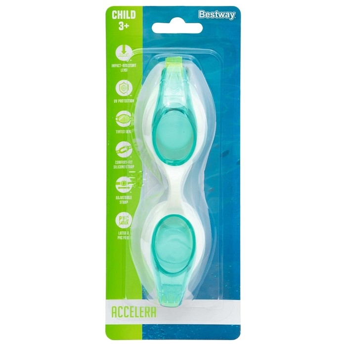 Очки для плавания Lil' Wave, от 3 лет, цвет МИКС, 21062 Bestway Очки для плавания Lil' Wave, от 3 лет, цвет МИКС, 21062 Bestway