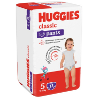 Трусики-подгузники Huggies Classic 5 (13-17кг) 13 шт.