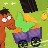 Акваковрик надувной, 60&times;50 см, фигурки EVA, Синий Трактор