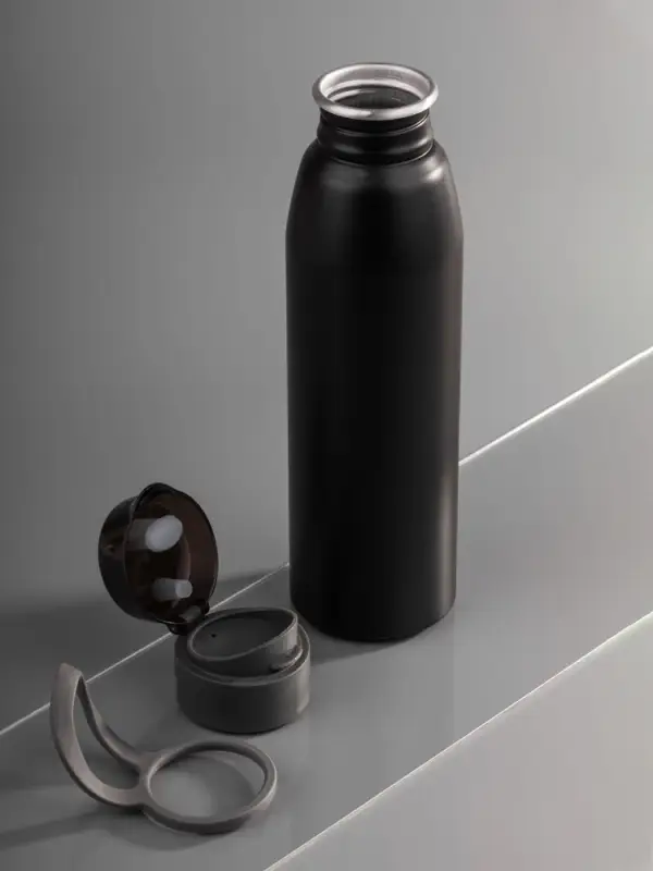 Бутылка для воды Billy Gym, матовая черная Бутылка для воды Billy Gym, матовая черная