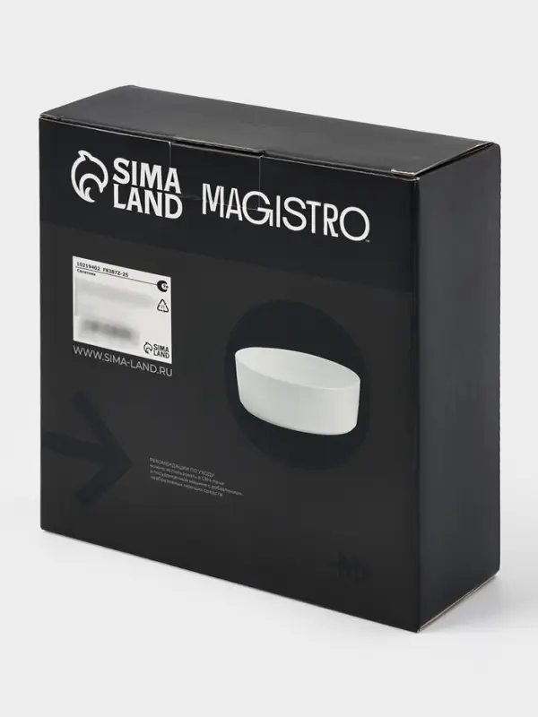 Салатник Magistro Modern, 800 мл, d=16.5 см, фарфор, белый