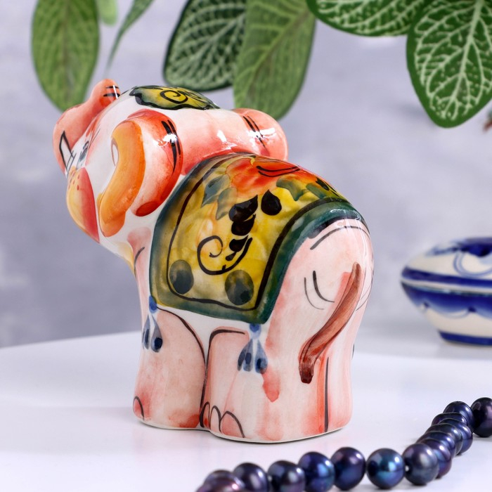 Сувенир «Слон Тоша», 9х11см, гжель , цвет Сувенир «Слон Тоша», 9х11см, гжель , цвет