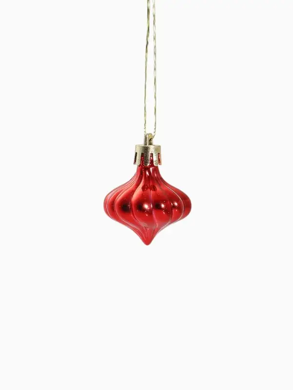 Набор украшений пластик 26 шт Набор украшений пластик 26 шт "Праздничный хоровод" 4 см, красный