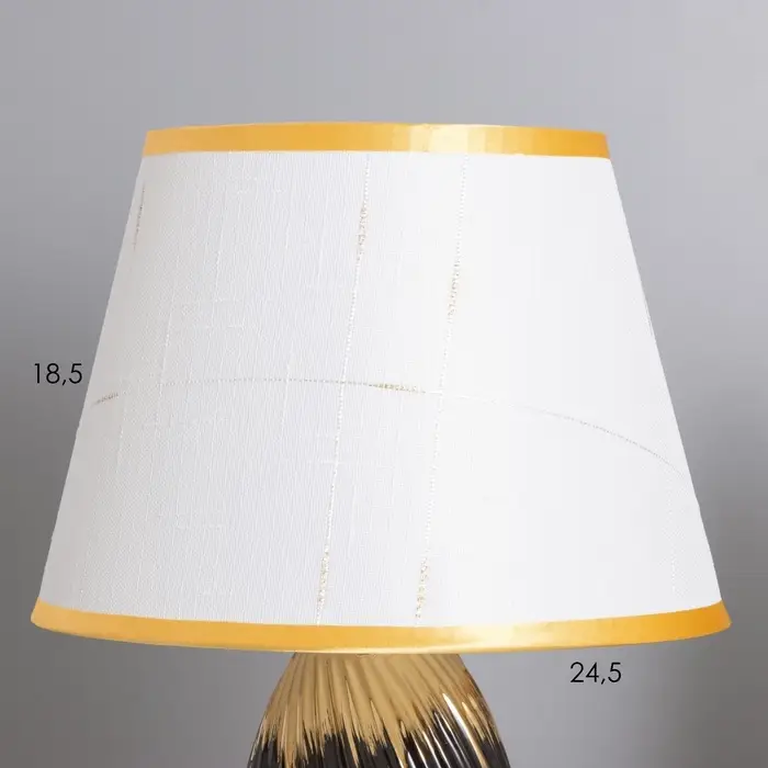 Лампа настольная &laquo;София&raquo; 1&times;40 Вт Е14 черный/золото 24&times;24&times;40 см