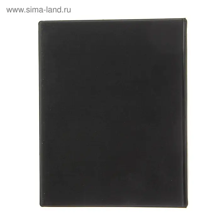 Тетрадь на кольцах Calligrata A5, 80 листов, в клетку, обложка ПВХ, чёрная