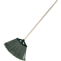 Метла плоская пластиковая с черенком (ширина рабочей части 38 см)