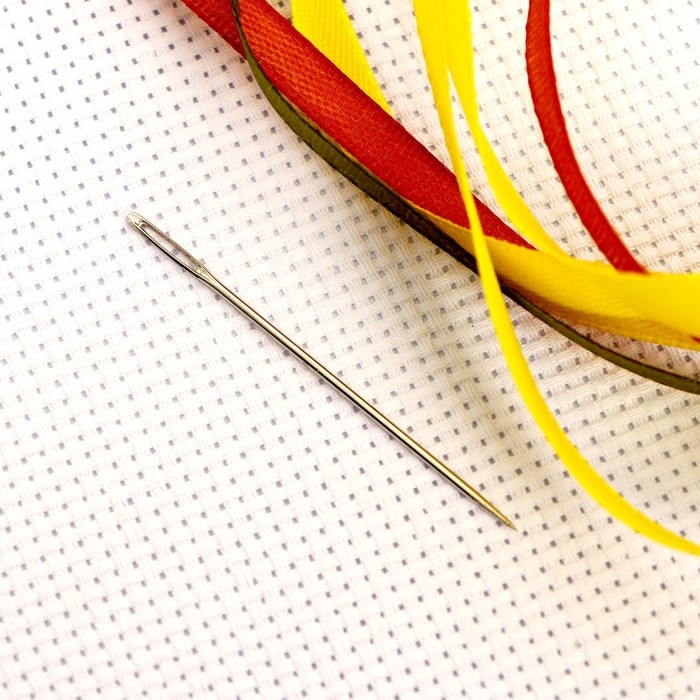 Вышивка лентами на канве «Подсолнух». Набор для творчества Вышивка лентами на канве «Подсолнух». Набор для творчества