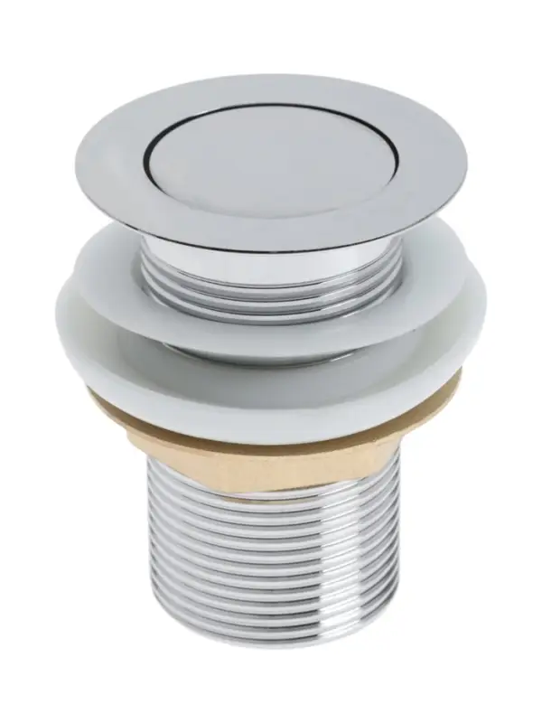 Донный клапан ZEIN engr B1, маленькая кнопка, нержавеющая сталь, хром