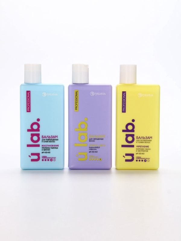 Профессиональный бальзам для окрашенных волос с активным комплексом и скваланом, 250 мл ULAB