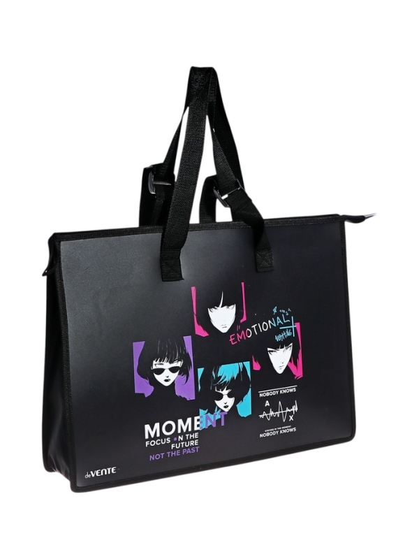 Папка А3 , 467х338х100 мм, deVENTE Папка А3 , 467х338х100 мм, deVENTE "My Life", с ручками, пластиковая, молния сверху, внутренний карман