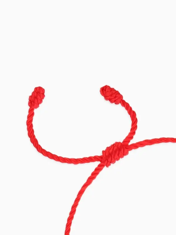 Браслет-оберег &laquo;Красная нить&raquo; узел с глазиком, цвет красно-белый