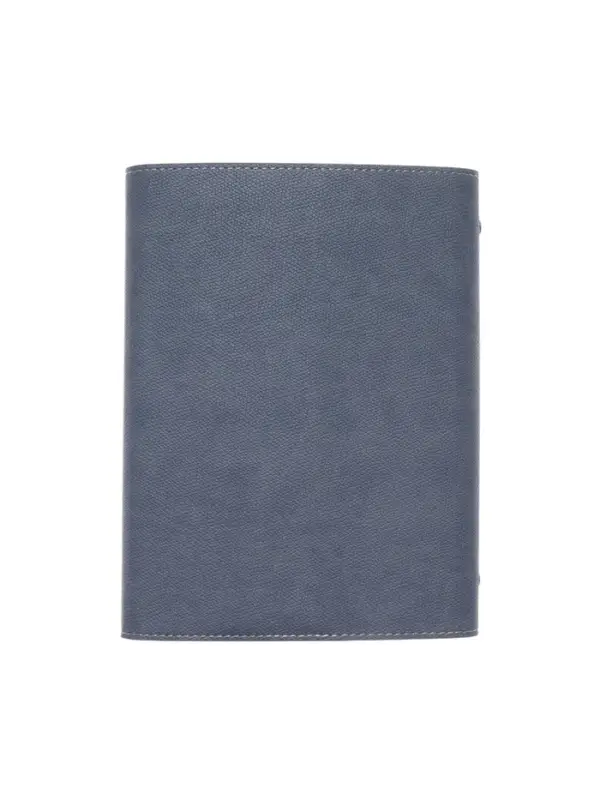 Органайзер на кольцах, А5, с клапаном, 80л, линия, к/зам, с ручкой, Серо-синий Органайзер на кольцах, А5, с клапаном, 80л, линия, к/зам, с ручкой, Серо-синий