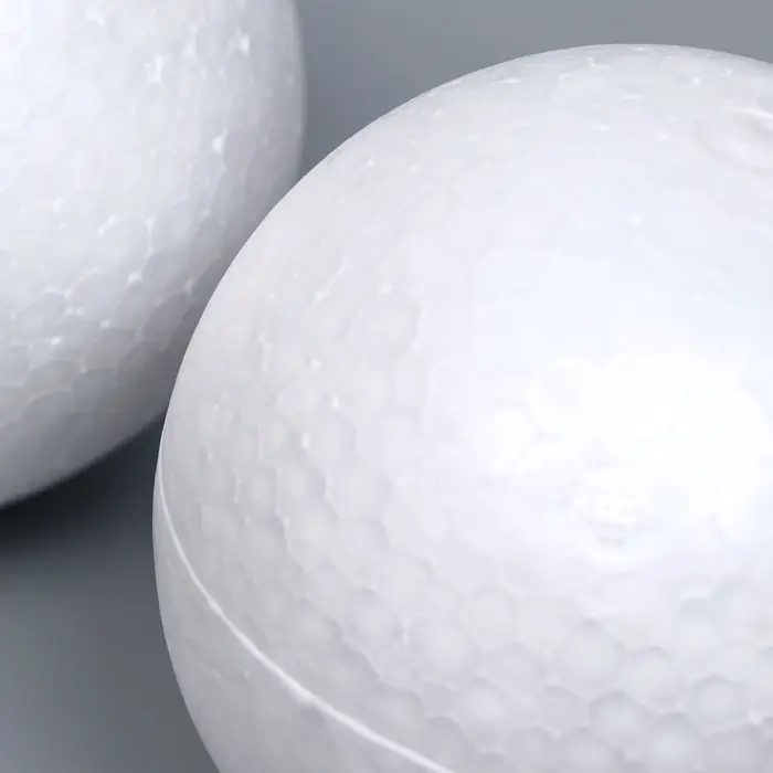 Шар из пенопласта для поделок и творчество, набор 2 шт., 9 см