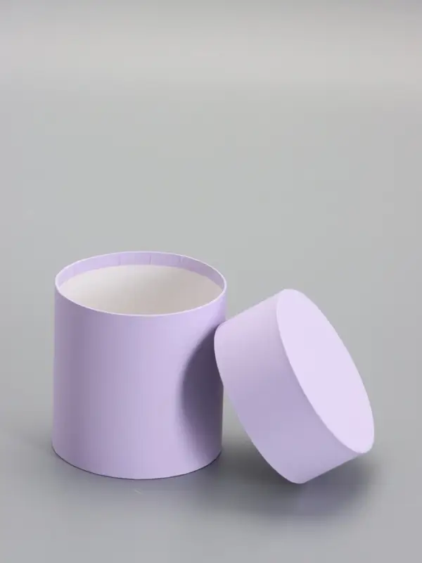 Шляпная коробка сирень, 10 х 10 см