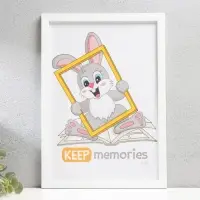Фоторамка для фото 21&times;30 см Keep memories &laquo;Формат&raquo;, белый, (пластиковый экран)