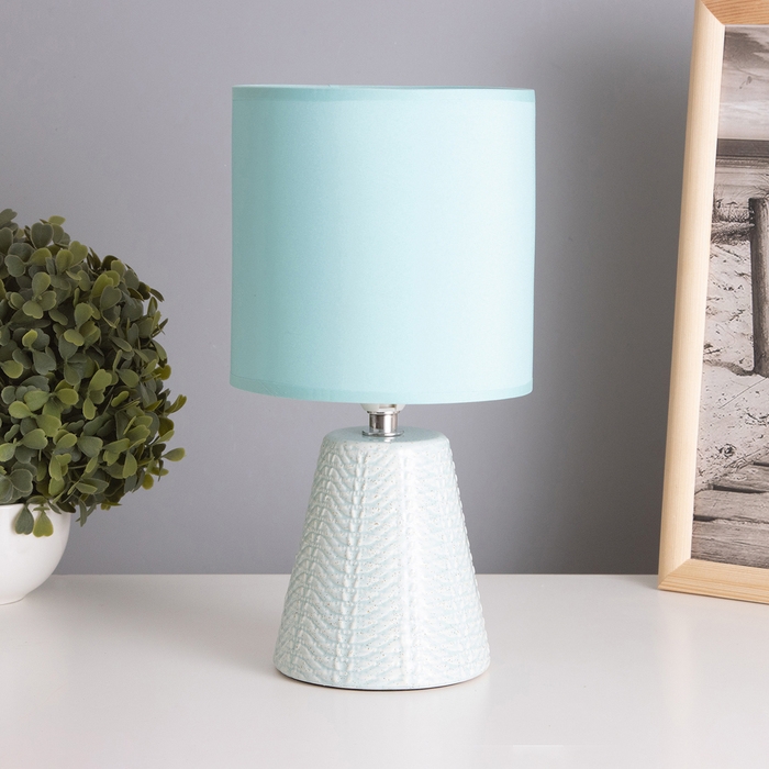 Лампа настольная Лампа настольная "Бланка" 1х40Вт Е14 зеленый 14х14х29см