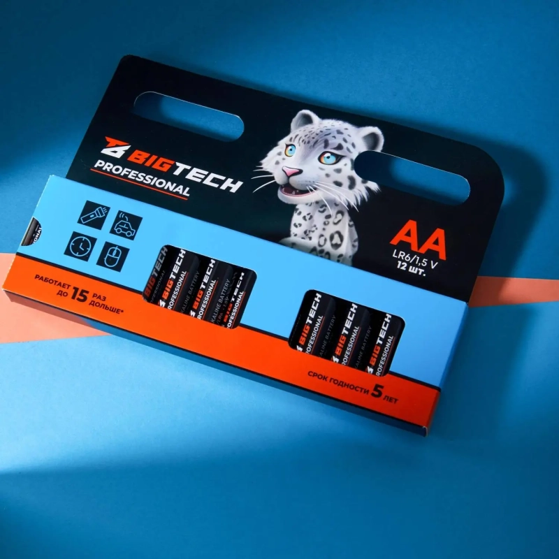 Батарейка BigTech Professional АA/LR6 уп/12шт