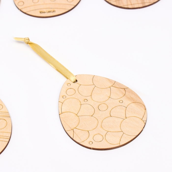 Заготовки для творчества. Роспись по дереву «Пасха: пасхальные яйца», 5 шт Заготовки для творчества. Роспись по дереву «Пасха: пасхальные яйца», 5 шт