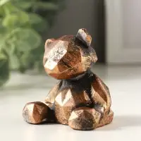 Фигурка гипс &laquo;Мишка геометрический&raquo;, 6&times;6&times;5 см, винтажная бронза