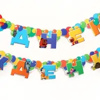 Гирлянда на люверсах «С Днем Рождения», длина 220 см, Союзмультфильм