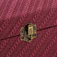 Шкатулка дерево "Диагональ" слива набор 2 шт 19х13,5х12 23х17х14 см