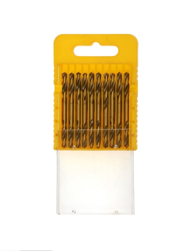 Набор двусторонних сверл по металлу ТУНДРА, HSS-Tin, 3.2 х 49 мм, 10 шт. Набор двусторонних сверл по металлу ТУНДРА, HSS-Tin, 3.2 х 49 мм, 10 шт.