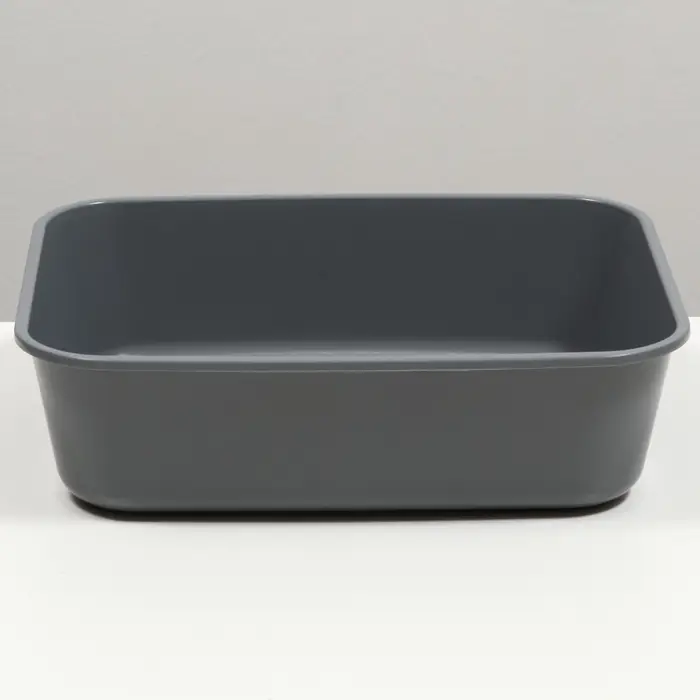 Туалет для кошек &laquo;Сима&raquo; FIX, 29&times;38&times;10.5 см, без сетки, пластик, серый