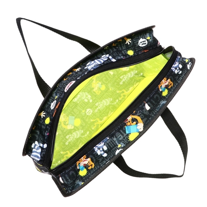 Папка с ручками А4+, 332 х 268 х 90 мм, ErichKrause Папка с ручками А4+, 332 х 268 х 90 мм, ErichKrause "Простоквашино", 600 мкм, молния сверху, желтая