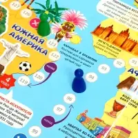 Подарок большой ГЕОДОМ &laquo;Страны и флаги&raquo;, пазл 260 деталей, атлас с наклейками + карточки