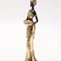 Фигура декоративная &laquo;Африканка в золотом наряде&raquo;, 7&times;6&times;25 см