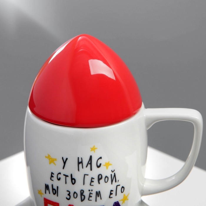 Кружка керамическая &laquo;Папа&raquo;, 300 мл, цвет белый