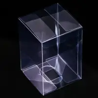 Складная прозрачная коробка из PVC, для упаковки подарков, 8×8×12 см