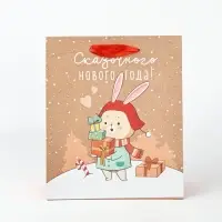 Набор новогодних пакетов &laquo;Новогодний праздник&raquo;, 5 шт., 23&times;27&times;11.5 см