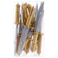 Ручка-прикол Calligrata &laquo;Кинжал&raquo;, синий стержень, гелевая, МИКС