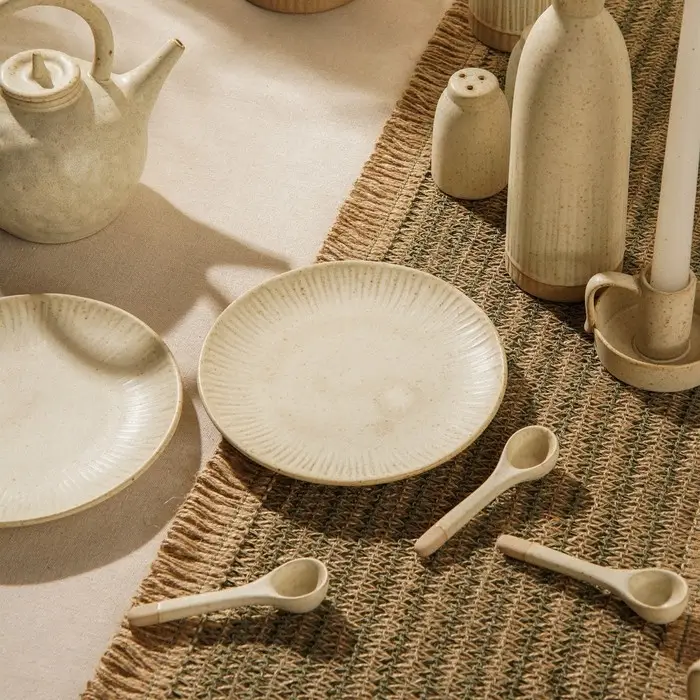 Тарелки SL Home &laquo;Виенто&raquo;, d=18 см, набор 2 шт., керамика, бежевые